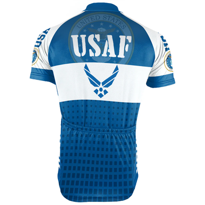 Customized US AIR FORCE Men's Cycling Jersey Short Sleeve
