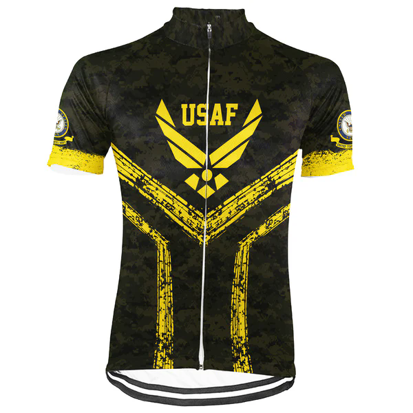 Customized US AIR FORCE Men's Cycling Jersey Short Sleeve