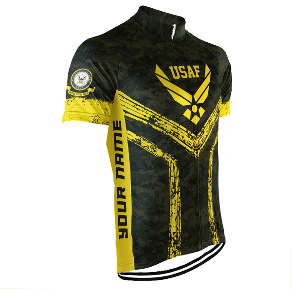 Customized US AIR FORCE Men's Cycling Jersey Short Sleeve