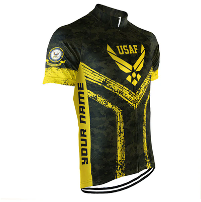 Customized US AIR FORCE Men's Cycling Jersey Short Sleeve