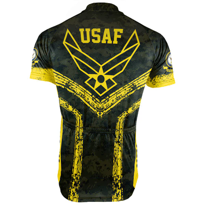 Customized US AIR FORCE Men's Cycling Jersey Short Sleeve