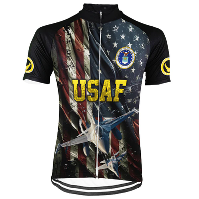 Customized US AIR FORCE Men's Cycling Jersey Short Sleeve