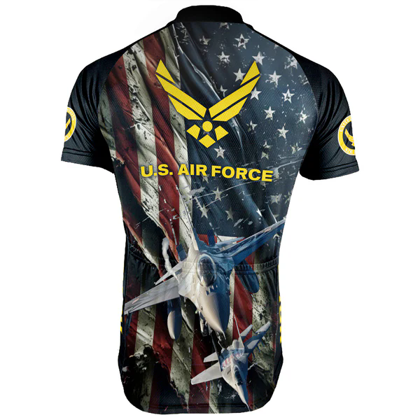 Customized US AIR FORCE Men's Cycling Jersey Short Sleeve