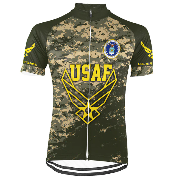 Customized US AIR FORCE Men's Cycling Jersey Short Sleeve
