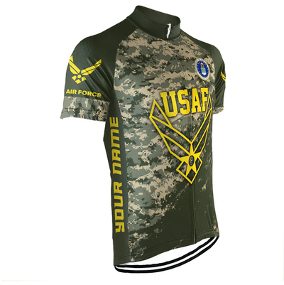 Customized US AIR FORCE Men's Cycling Jersey Short Sleeve