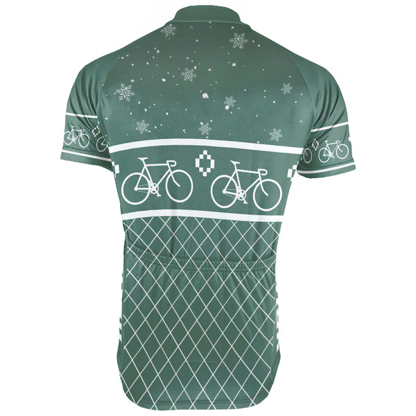Customized Christmas Tis The Season To Ride Men's Cycling Jersey Short Sleeve
