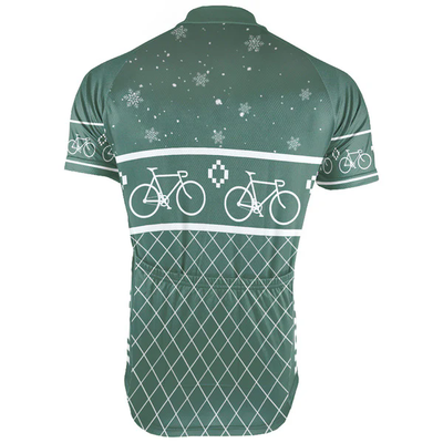 Customized Christmas Tis The Season To Ride Men's Cycling Jersey Short Sleeve