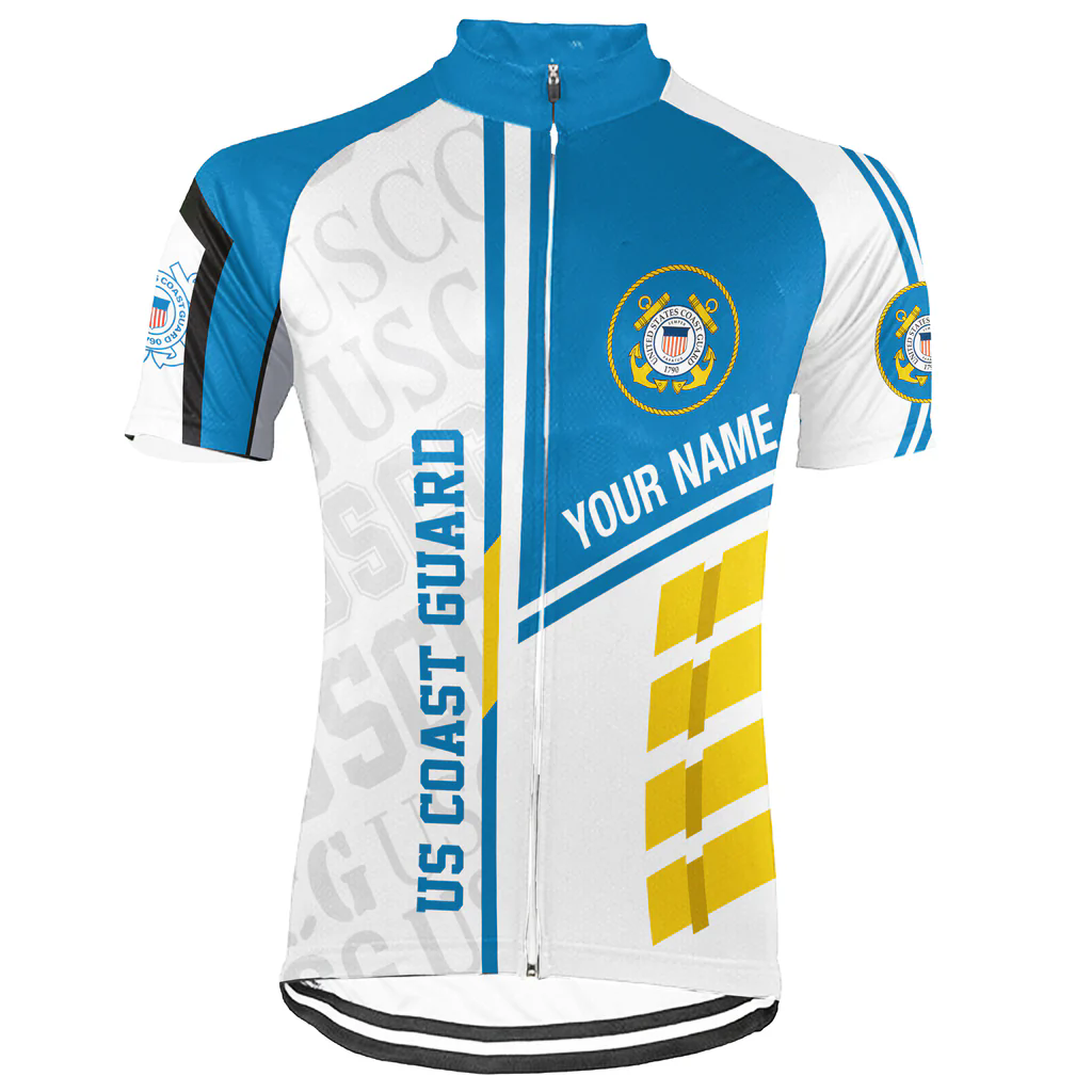 Customized US COAST GUARD Men's Cycling Jersey Short Sleeve