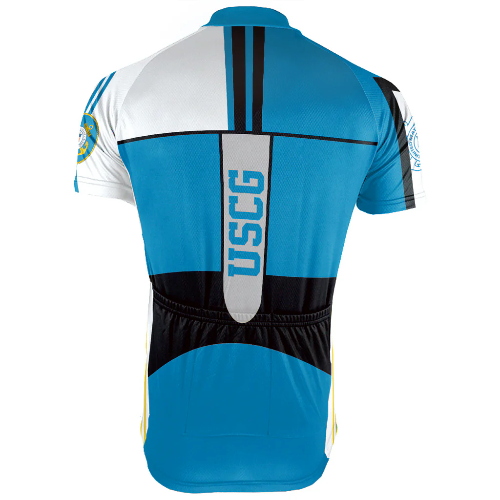 Customized US COAST GUARD Men's Cycling Jersey Short Sleeve