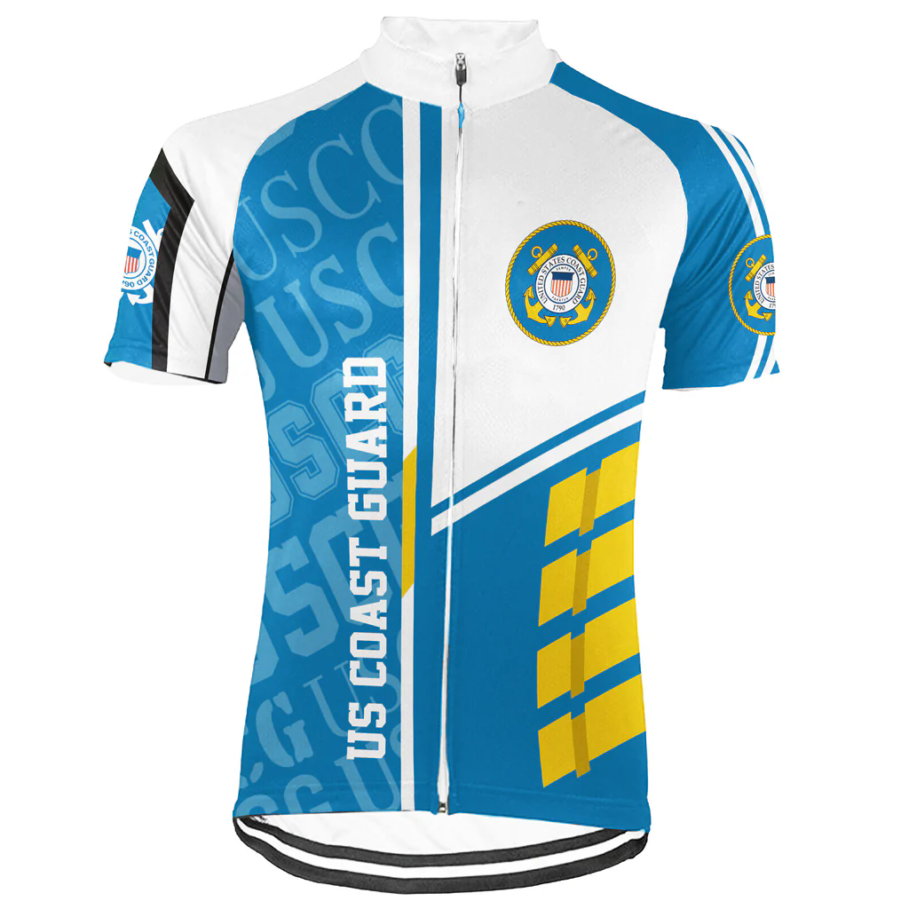 Customized US COAST GUARD Men's Cycling Jersey Short Sleeve