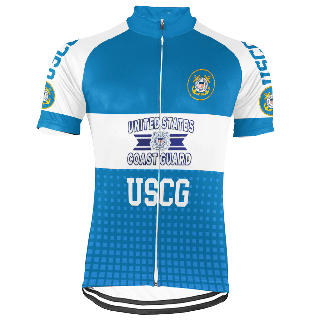 Customized US COAST GUARD Men's Cycling Jersey Short Sleeve