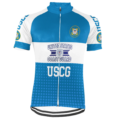 Customized US COAST GUARD Men's Cycling Jersey Short Sleeve
