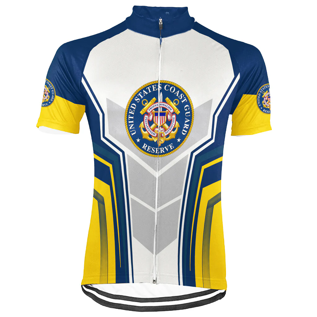 Customized US COAST GUARD Men's Cycling Jersey Short Sleeve