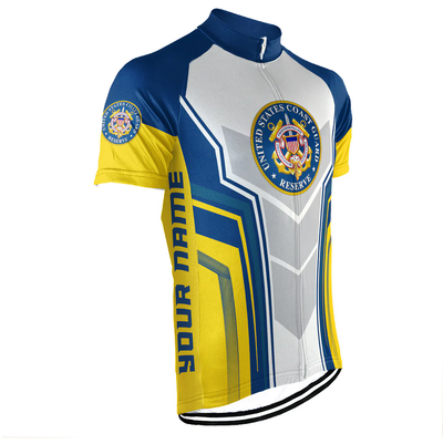 Customized US COAST GUARD Men's Cycling Jersey Short Sleeve