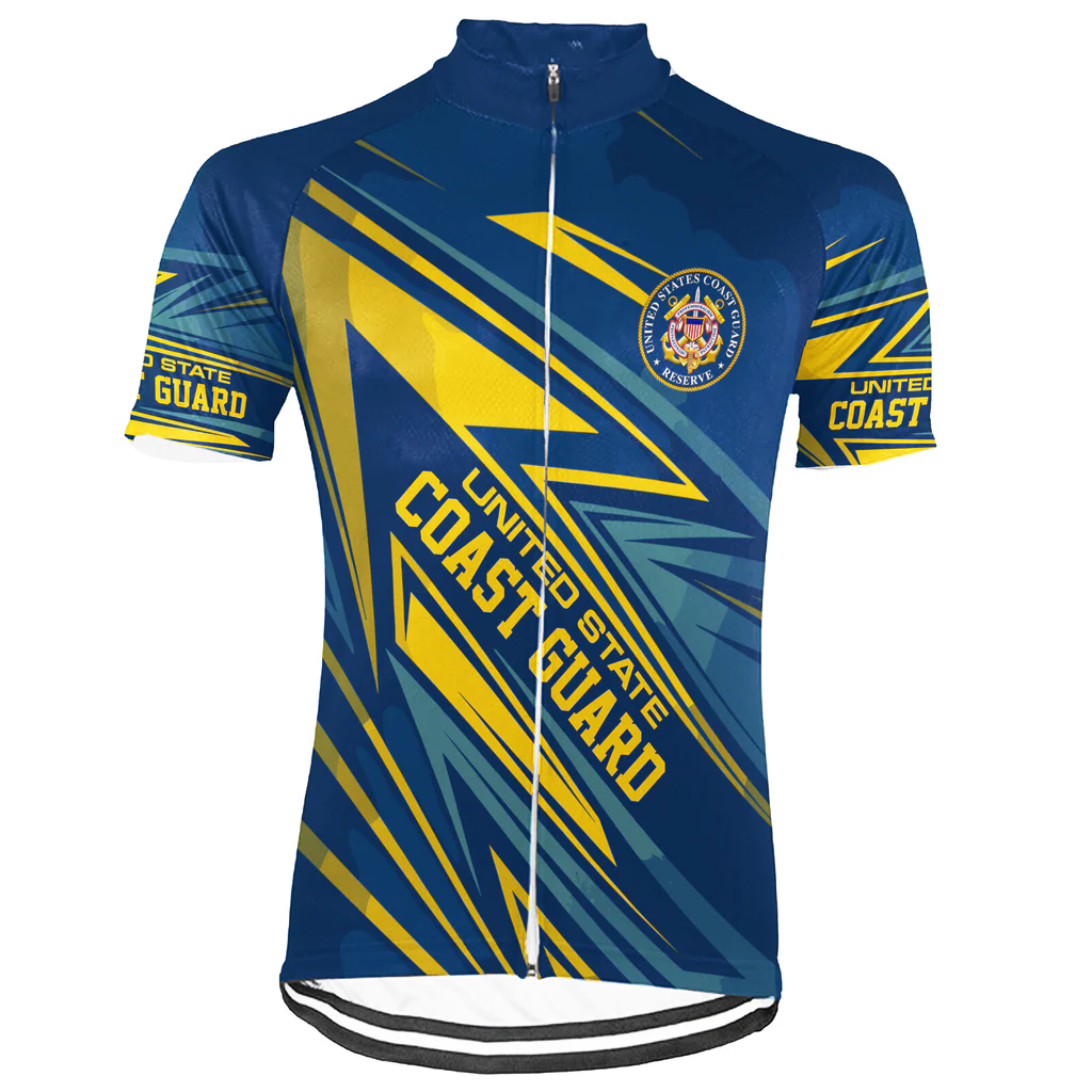 Customized US COAST GUARD Men's Cycling Jersey Short Sleeve