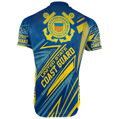Customized US COAST GUARD Men's Cycling Jersey Short Sleeve