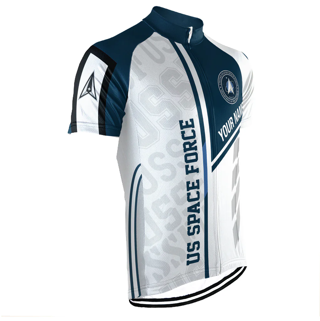 Customized US SPACE FORCE Men's Cycling Jersey Short Sleeve