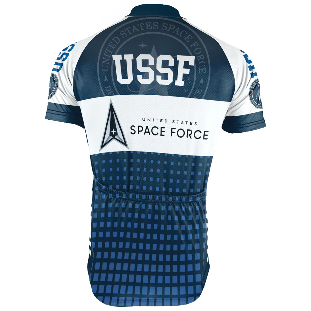 Customized US SPACE FORCE Men's Cycling Jersey Short Sleeve