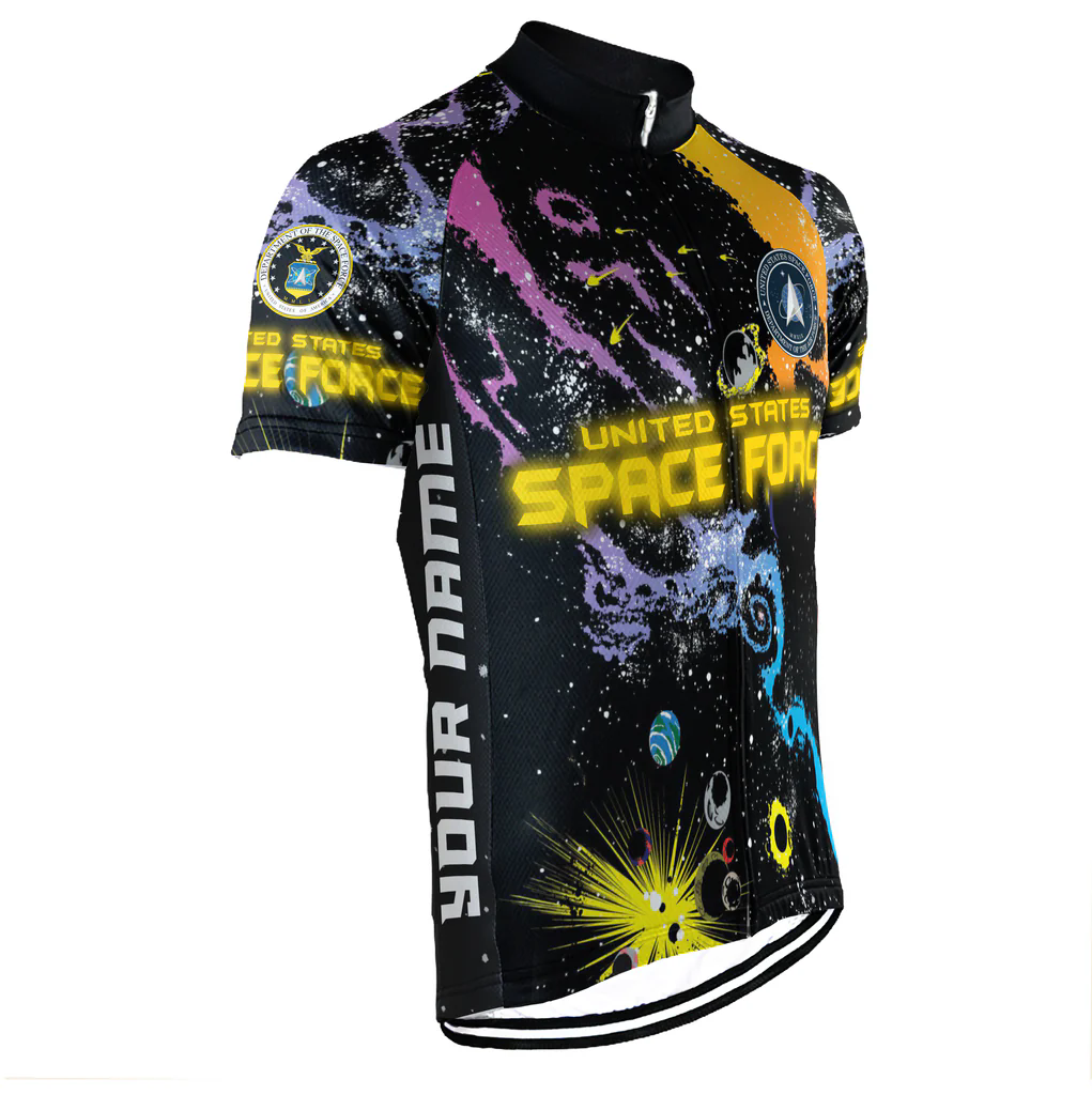 Customized US SPACE FORCE Men's Cycling Jersey Short Sleeve
