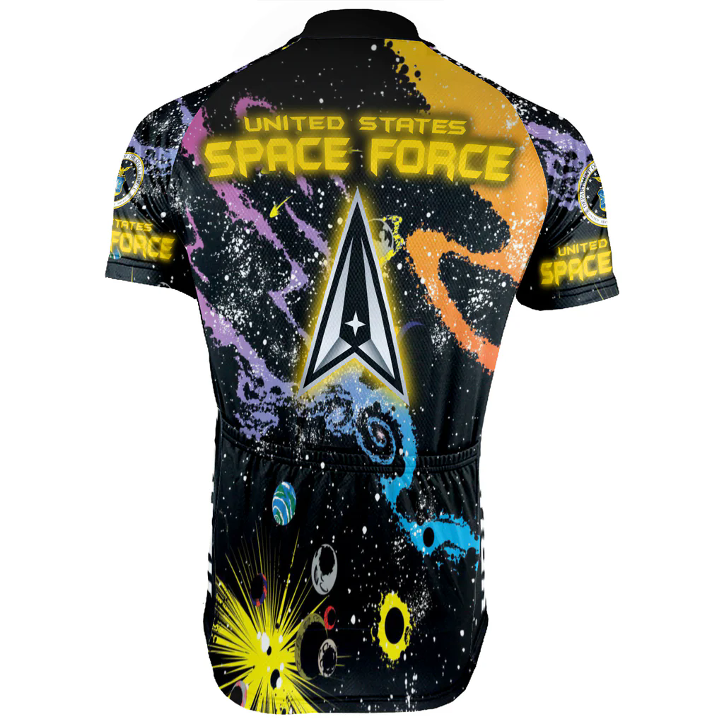 Customized US SPACE FORCE Men's Cycling Jersey Short Sleeve