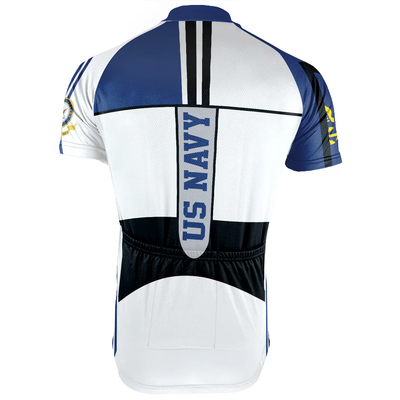 Customized US NAVY Men's Cycling Jersey Short Sleeve