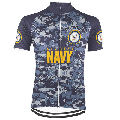 Customized US NAVY Men's Cycling Jersey Short Sleeve