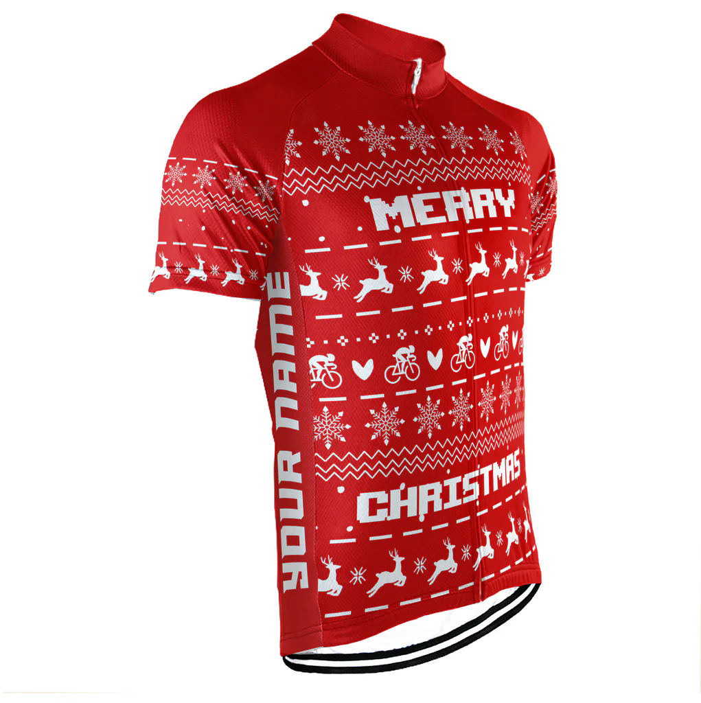Customized Christmas Collection Men's Cycling Jersey Short Sleeve