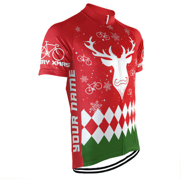 Customized Christmas Collection Men's Cycling Jersey Short Sleeve