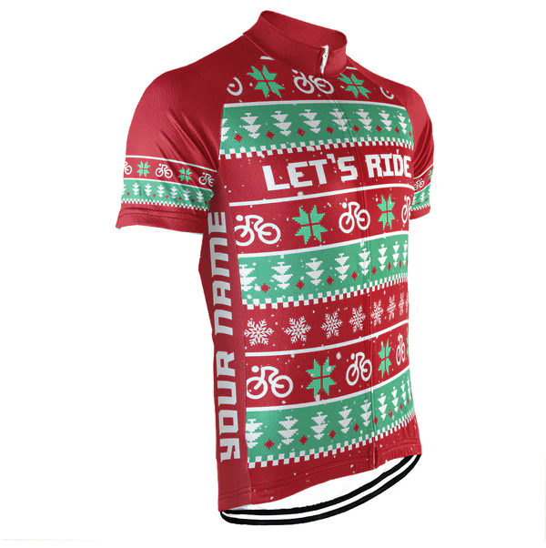 Customized Christmas Collection Men's Cycling Jersey Short Sleeve
