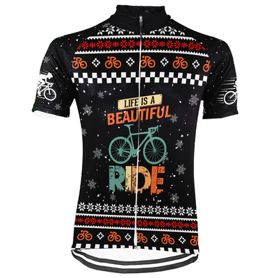 Customized Christmas Collection Men's Cycling Jersey Short Sleeve