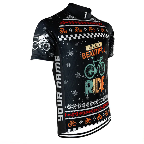Customized Christmas Collection Men's Cycling Jersey Short Sleeve