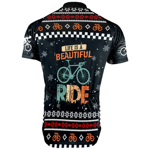 Customized Christmas Collection Men's Cycling Jersey Short Sleeve