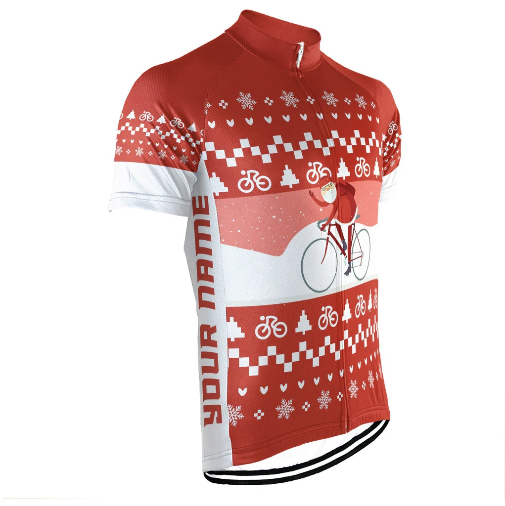 Customized Christmas Collection Men's Cycling Jersey Short Sleeve