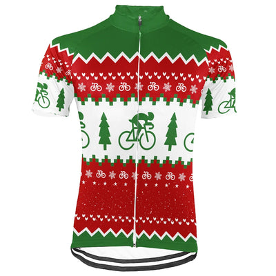 Customized Christmas Collection Men's Cycling Jersey Short Sleeve