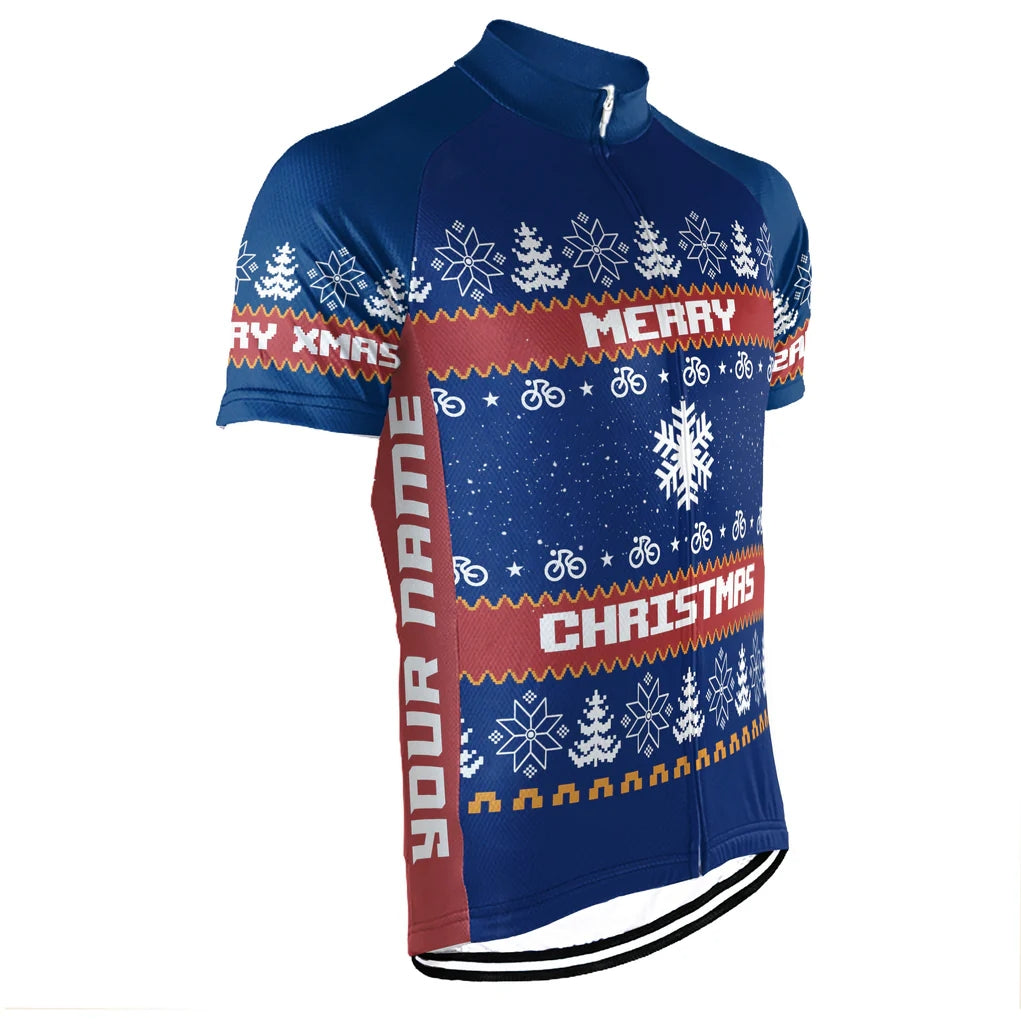 Customized Christmas Collection Men's Cycling Jersey Short Sleeve