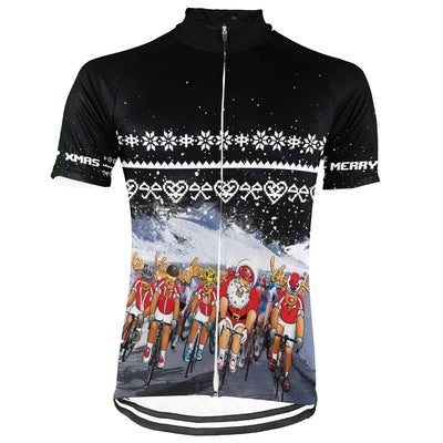 Customized Christmas Collection Men's Cycling Jersey Short Sleeve