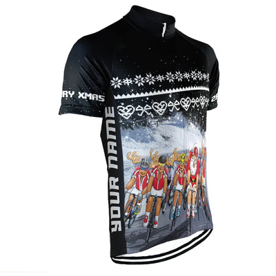 Customized Christmas Collection Men's Cycling Jersey Short Sleeve