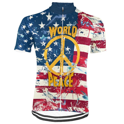 Customized PEACE Collection Men's Cycling Jersey Short Sleeve
