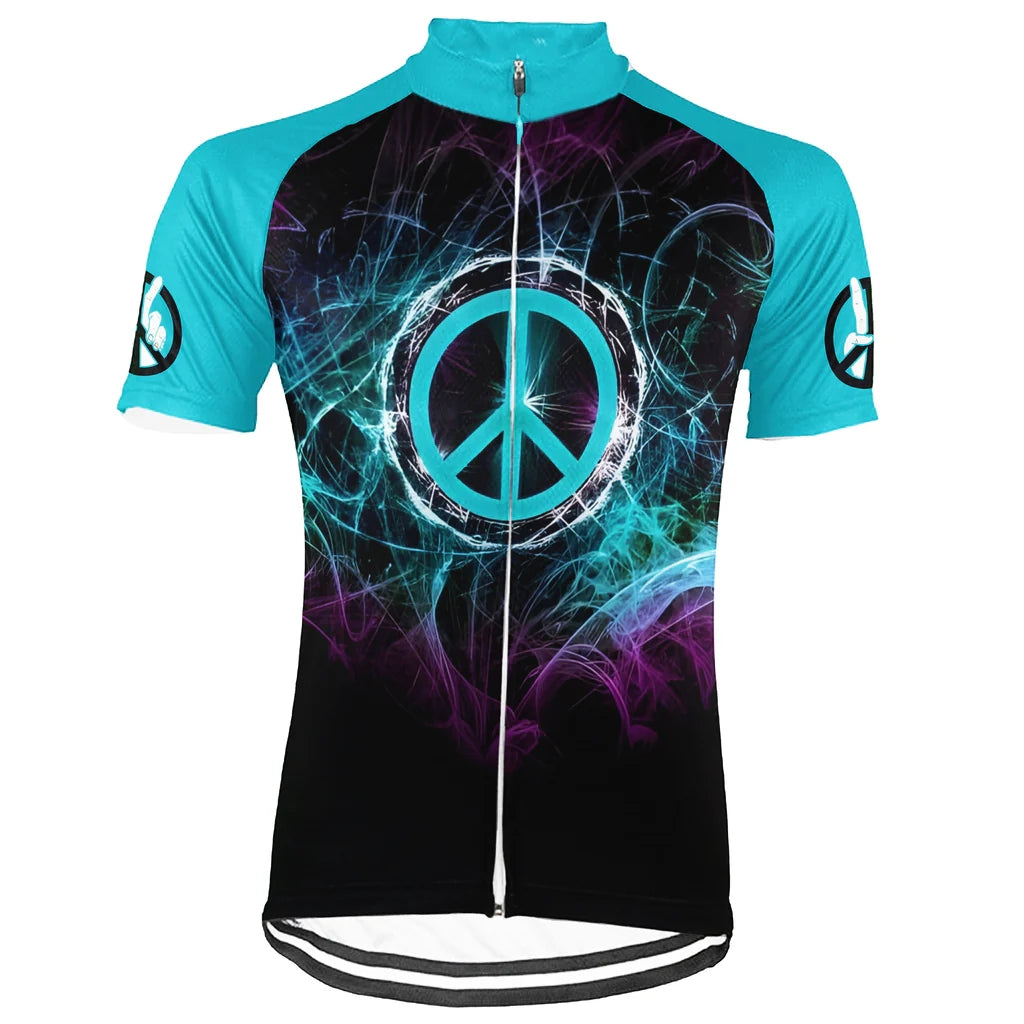 Customized PEACE Collection Men's Cycling Jersey Short Sleeve