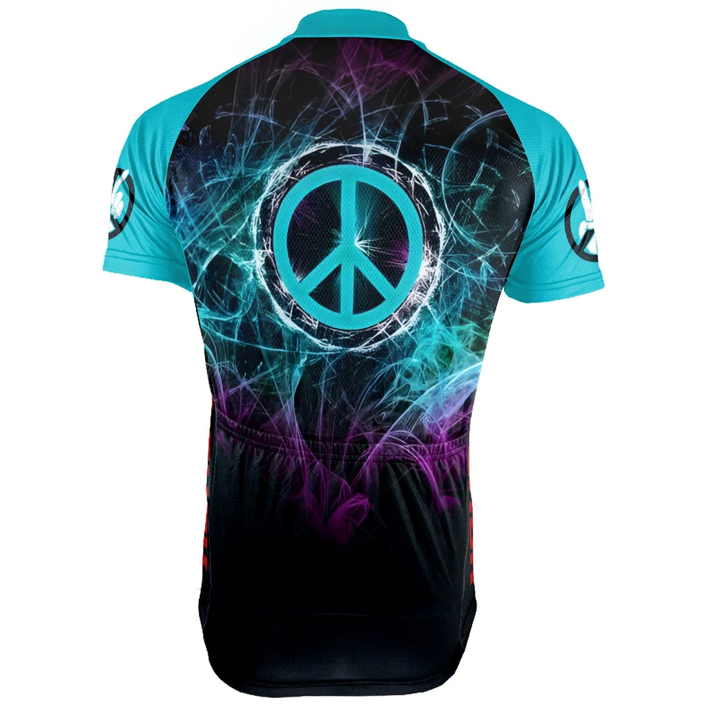 Customized PEACE Collection Men's Cycling Jersey Short Sleeve
