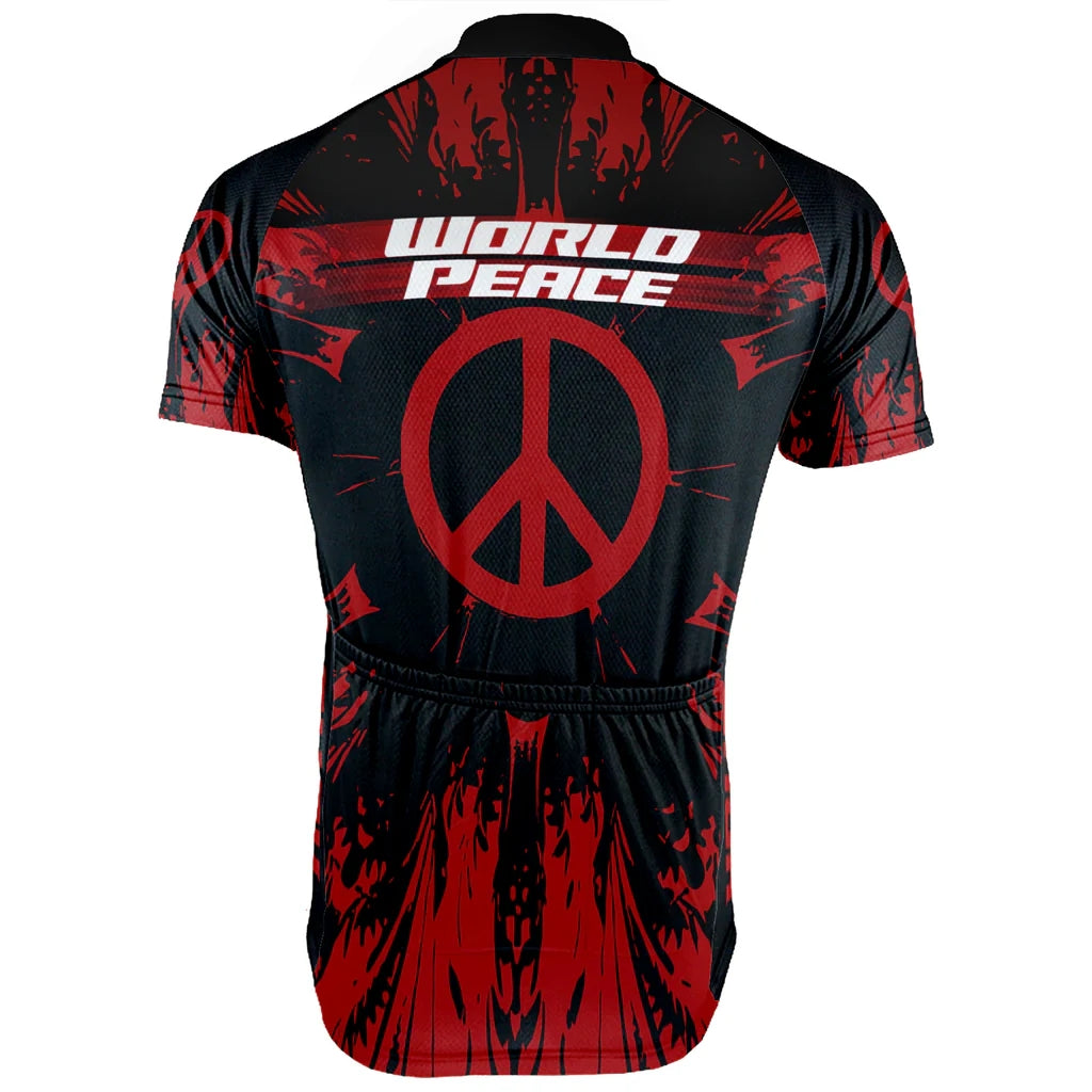 Customized PEACE Collection Men's Cycling Jersey Short Sleeve