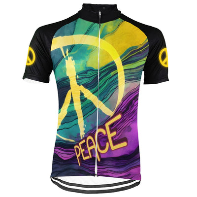 Customized PEACE Collection Men's Cycling Jersey Short Sleeve