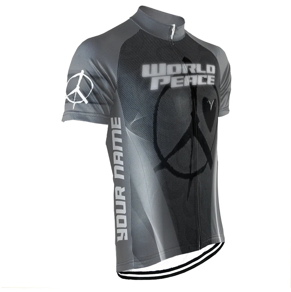 Customized PEACE Collection Men's Cycling Jersey Short Sleeve