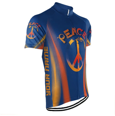 Customized PEACE Collection Men's Cycling Jersey Short Sleeve