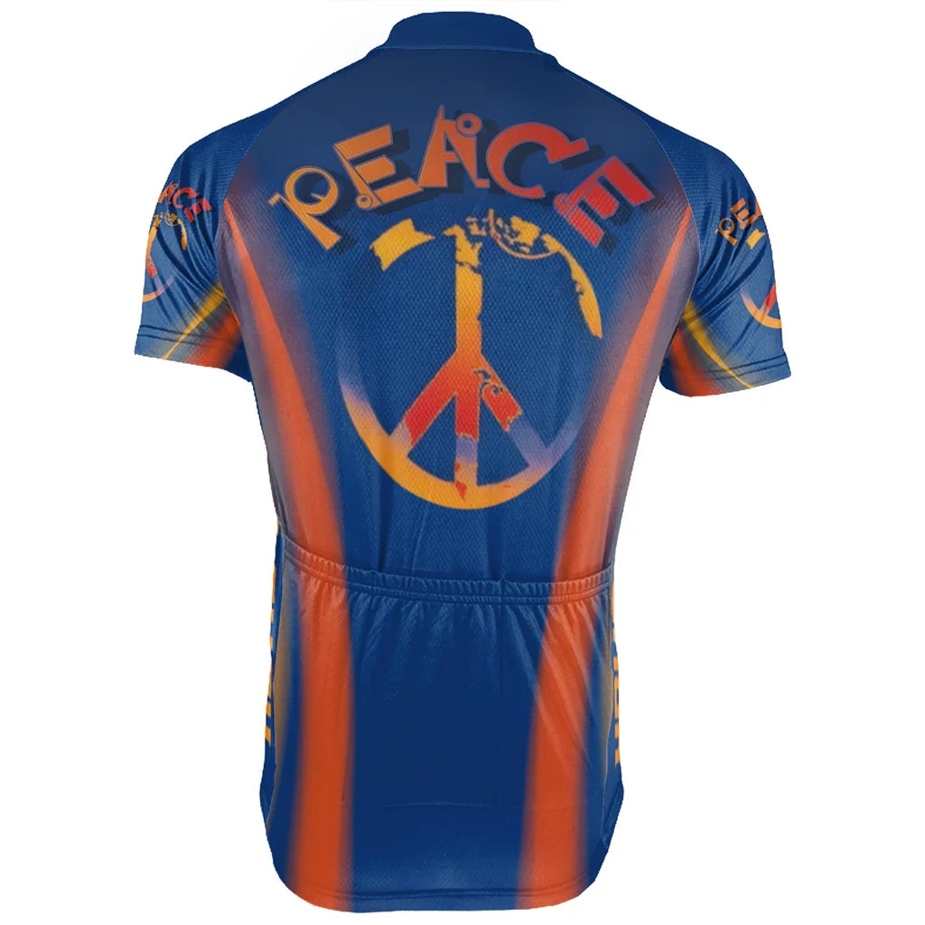 Customized PEACE Collection Men's Cycling Jersey Short Sleeve