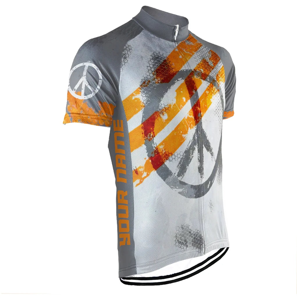 Customized PEACE Collection Men's Cycling Jersey Short Sleeve