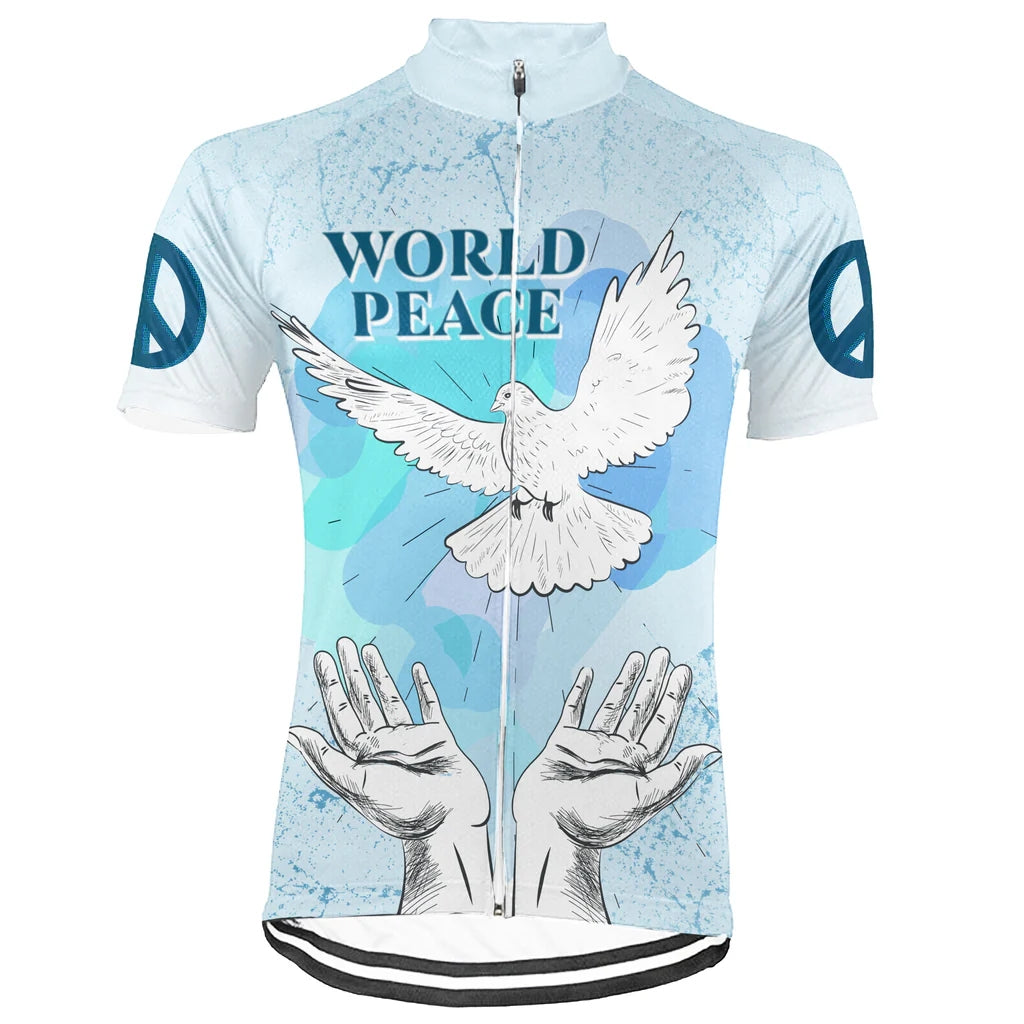 Customized PEACE Men's Cycling Jersey Short Sleeve