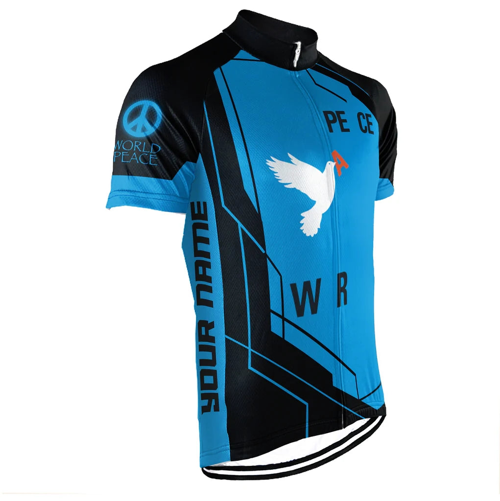 Customized PEACE Men's Cycling Jersey Short Sleeve