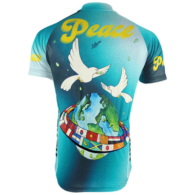 Customized PEACE Men's Cycling Jersey Short Sleeve