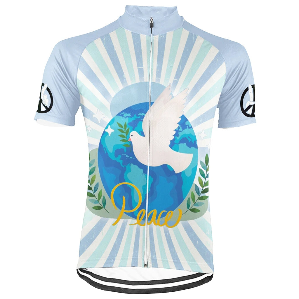 Customized PEACE Men's Cycling Jersey Short Sleeve